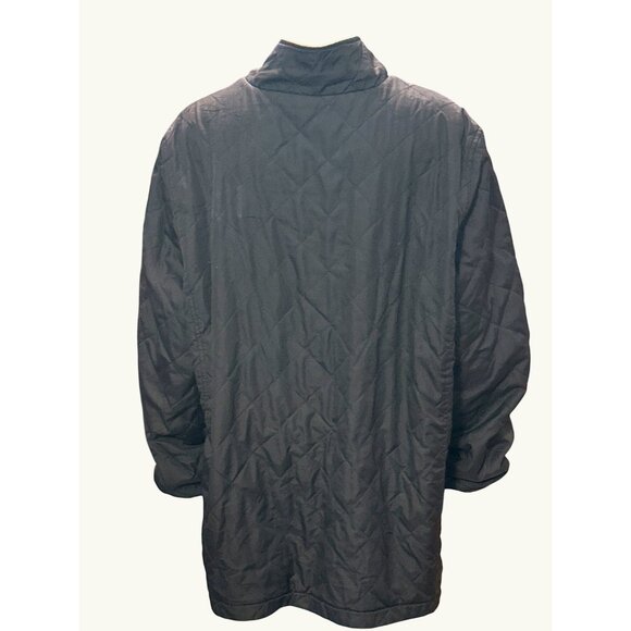 Reversible Quilted & Faux Suede Jacket With Zipper & Elastic Cuffs - Picture 7 of 9